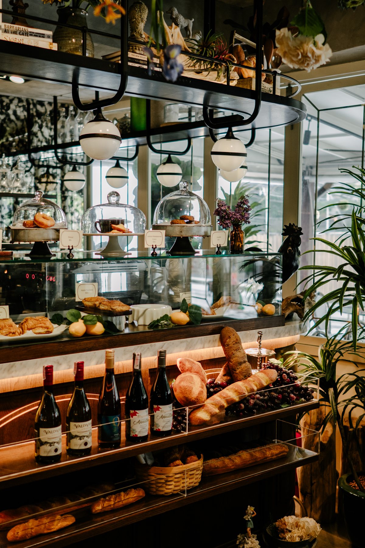 Cafe table at LA PLANTE